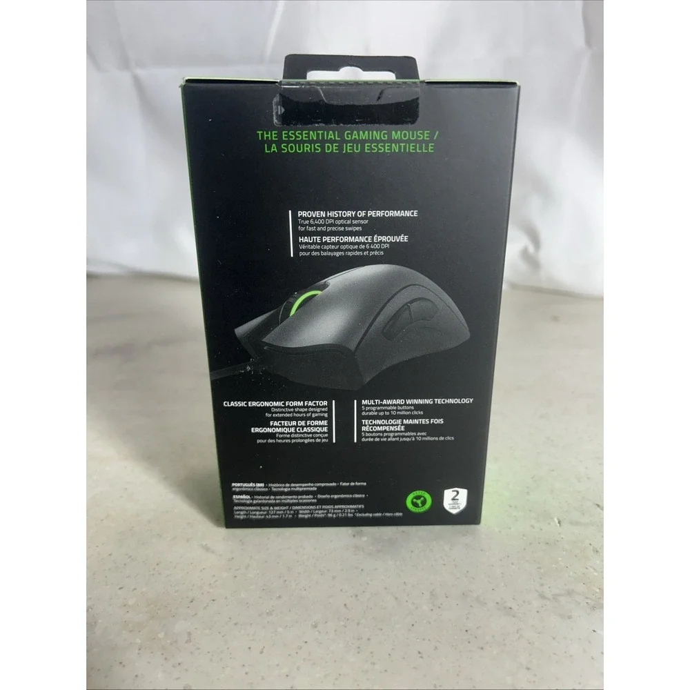 Razer DeathAdder Essential Wired Optical Gaming Mouse - Classic Black...